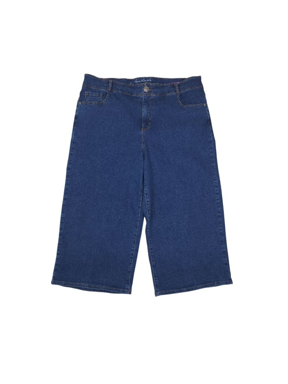 Gloria Vanderbilt Tummy Sculpt Culotte Jeans Capri Plus Size 18W Shape Effect